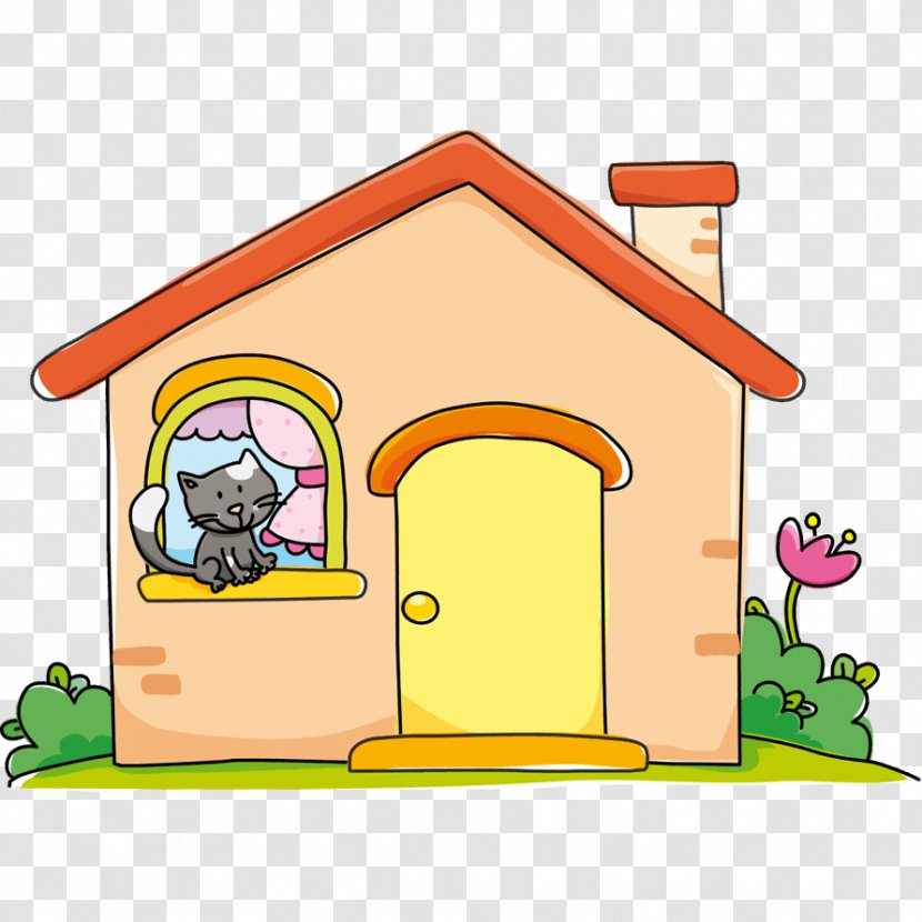 Child Drawing Sticker Clip Art - House Transparent PNG