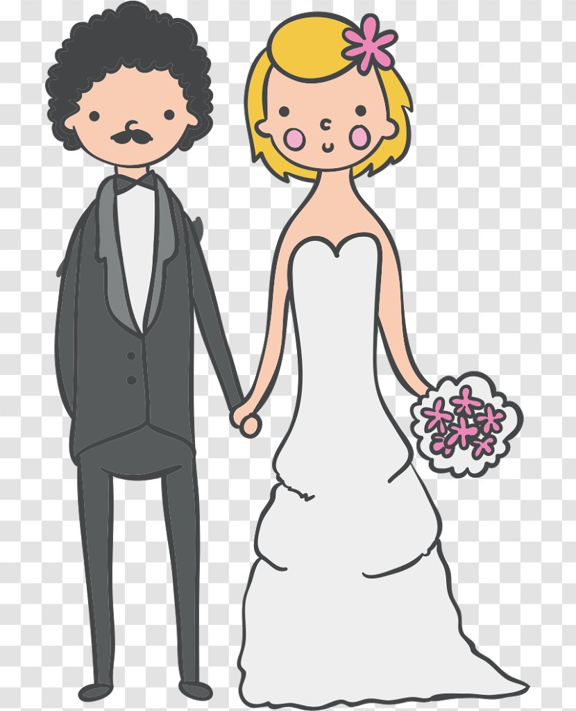 Wedding Marriage Drawing - Cartoon Transparent PNG