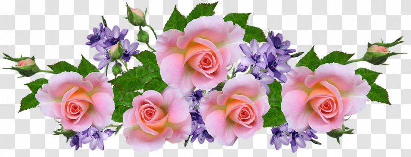 Pink Flowers Background - Bouquet - Floribunda Artificial Flower Transparent PNG