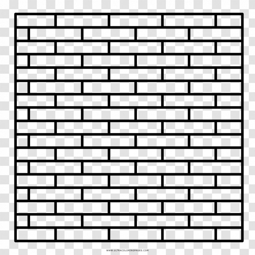 Brick Wall Decal Coloring Book Stain - Grout Transparent PNG