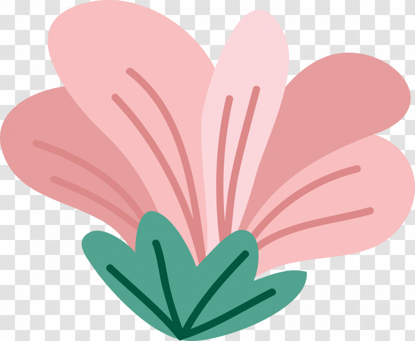 Petal Leaf Pink M H&m Flower Transparent PNG