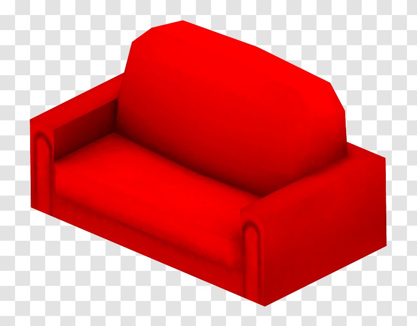 Red Furniture Couch Chair Rectangle Transparent PNG
