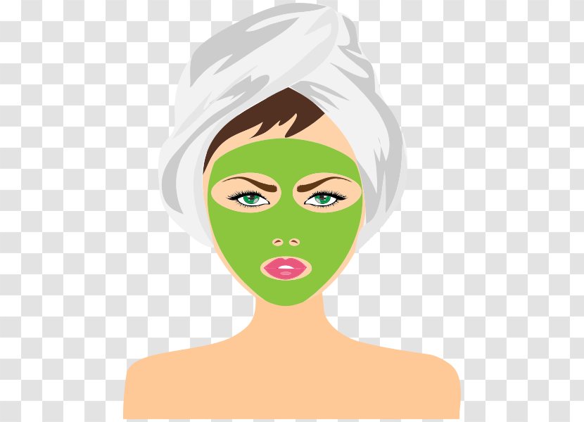 Facial Mask Face Skin Care - Watercolor Transparent PNG
