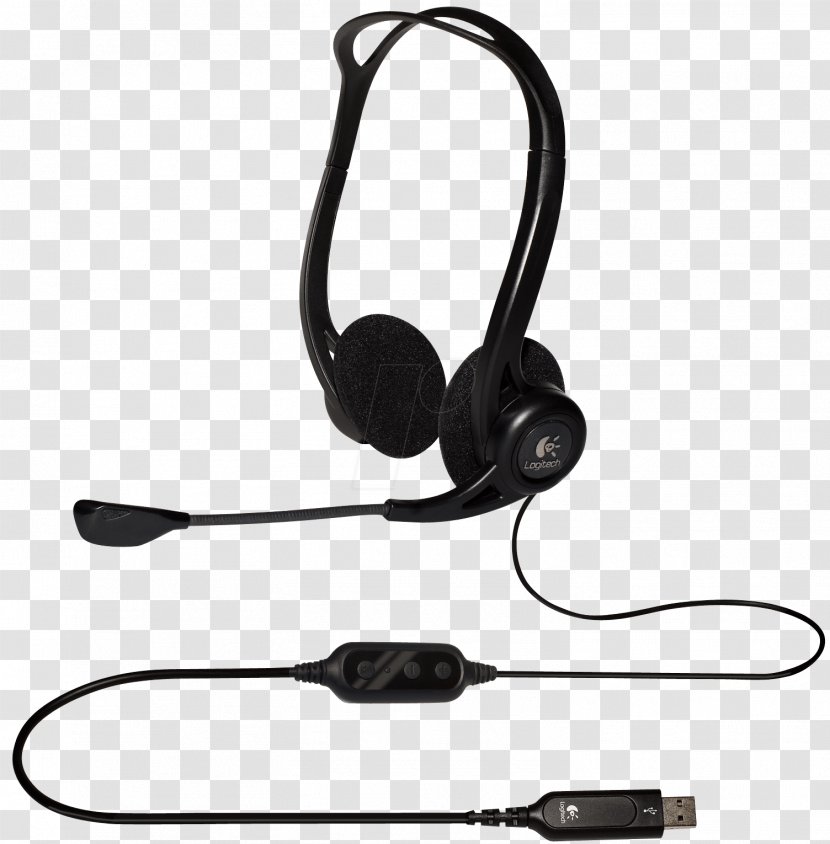 Microphone Headphones Logitech USB Digital Audio Transparent PNG