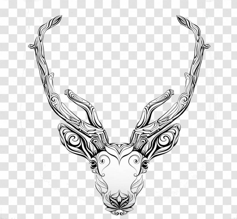 Deer Tattoo Royalty-free - Creative Claw Figure Transparent PNG