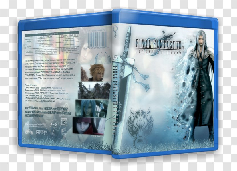 Final Fantasy VII Remake DVD Blu-ray Disc - Cover Art Transparent PNG