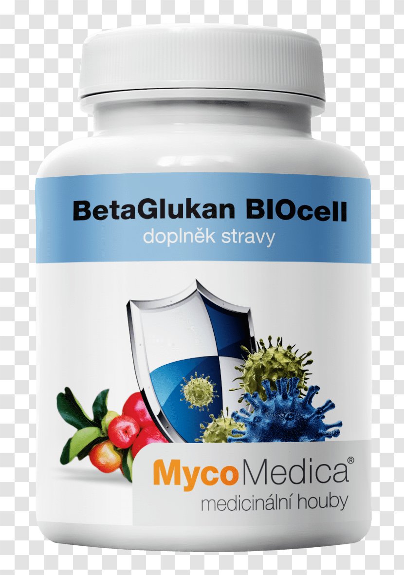 Dietary Supplement MycoMedica BetaGlukan BIOcell Beta-glucan Turkey Tail - Agaricus Transparent PNG