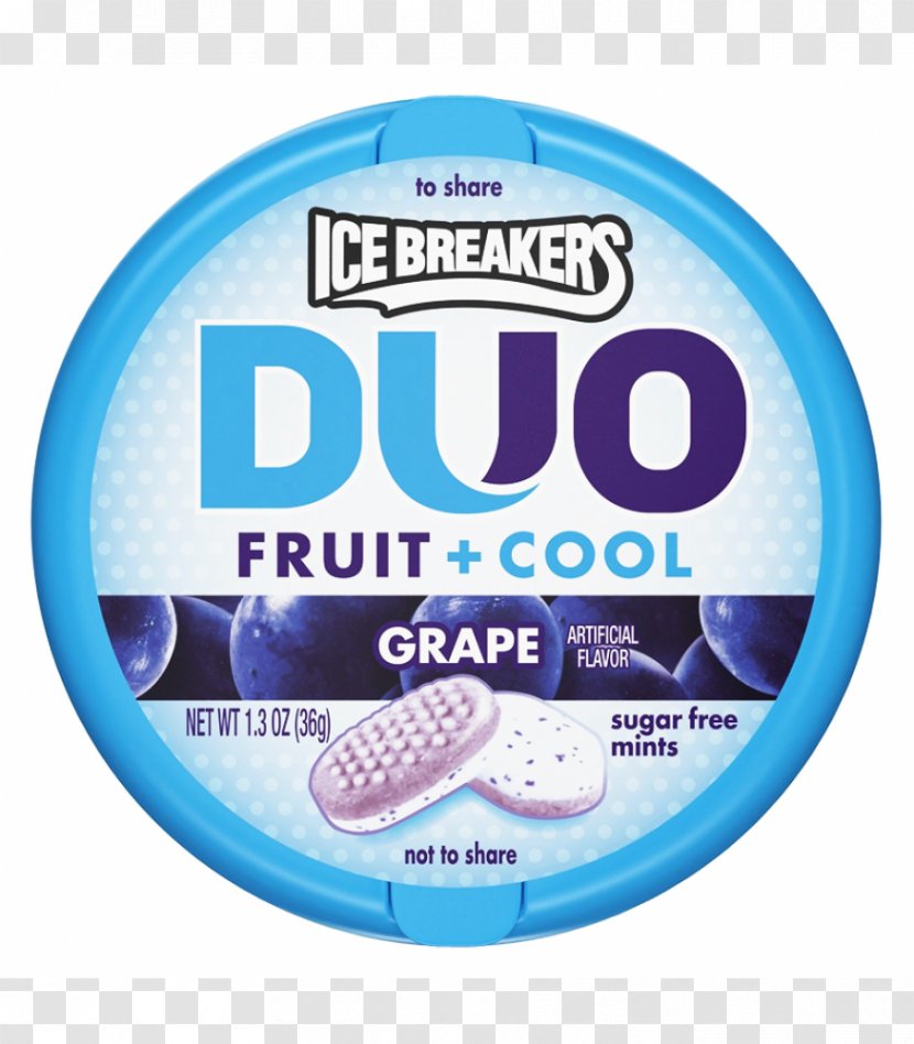Chewing Gum Sour Ice Breakers Mint Grape - Brand Transparent PNG