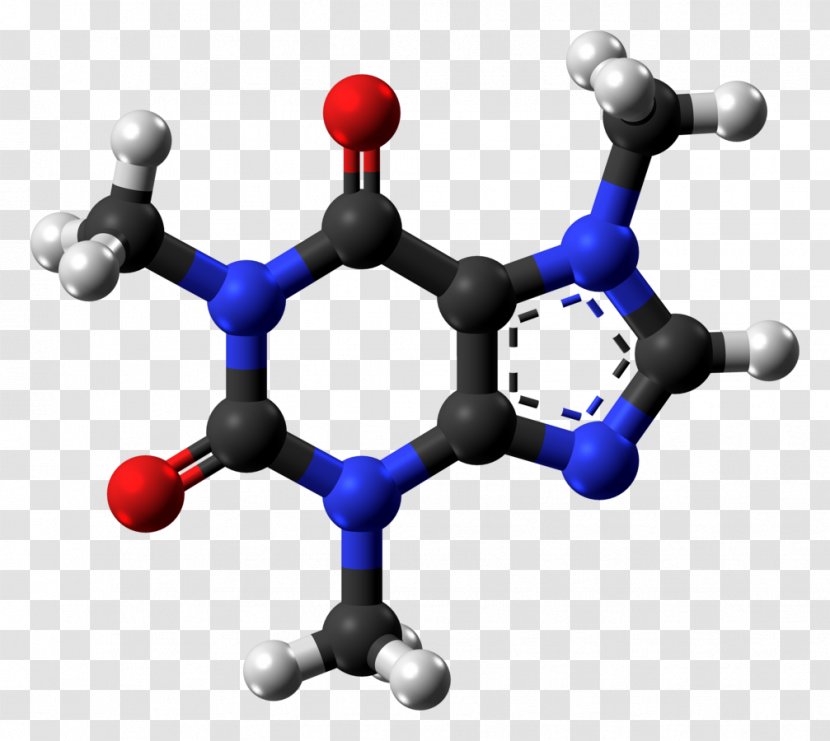 Caffeinated Drink White Tea Caffeine Molecule - Chemical Formula - Matching Transparent PNG