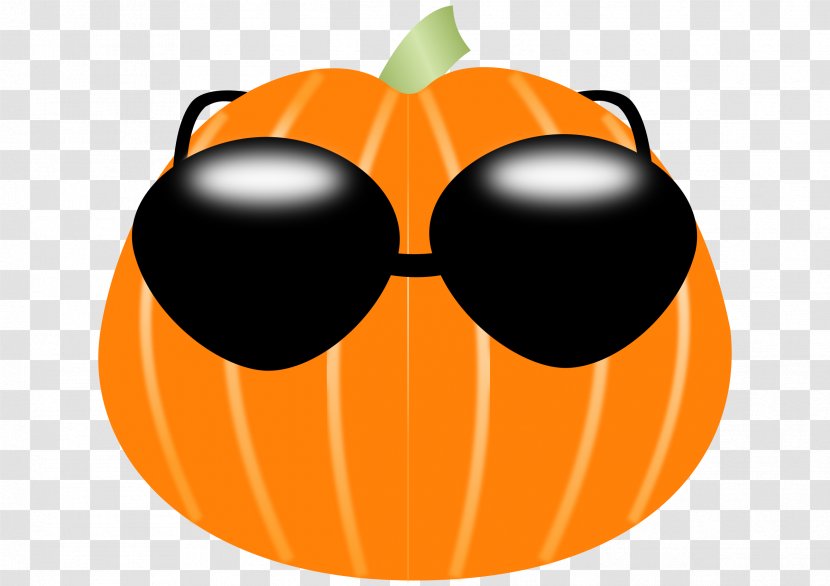 Pumpkin Pie Sunglasses Jack-o'-lantern Clip Art - Glasses Transparent PNG