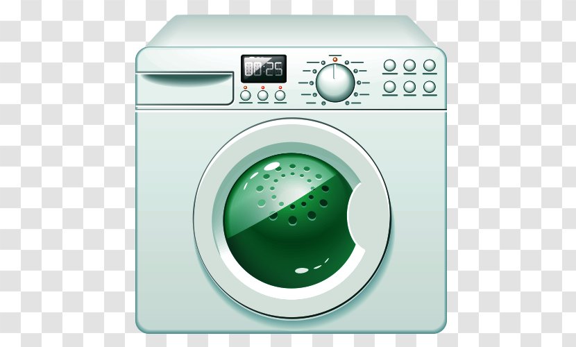 Washing Machine Home Appliance - Dishwashing - Cartoon Transparent PNG