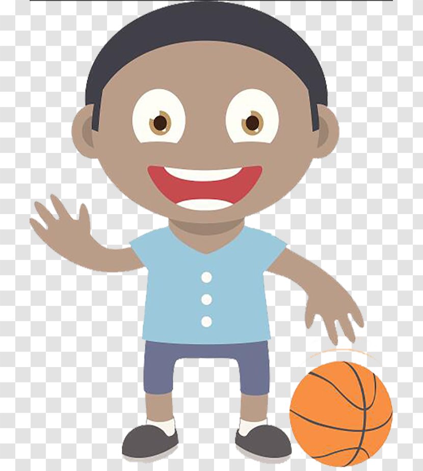Basketball Cartoon Illustration - Joint - Hand Painted Goodbye Transparent PNG