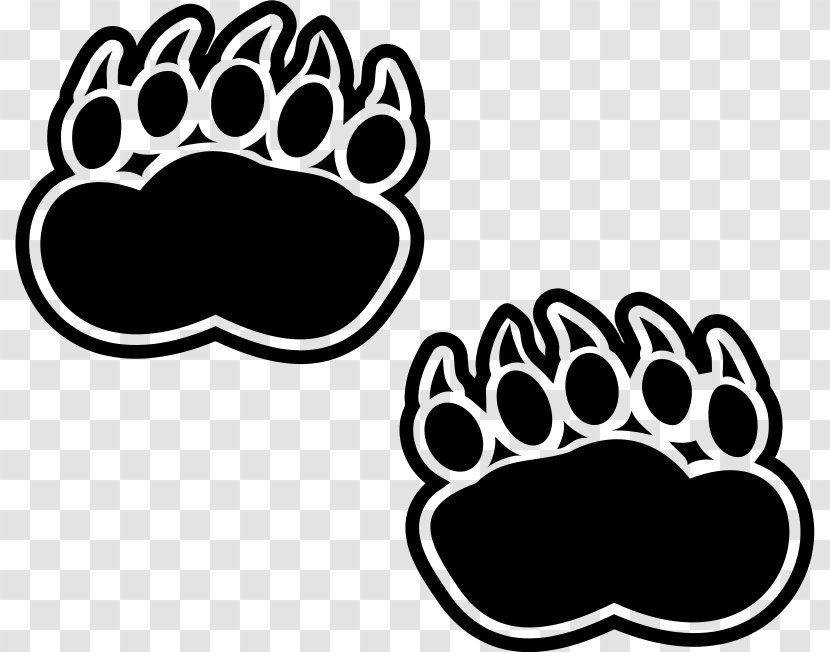 American Black Bear Polar Paw Clip Art - Grizzly Transparent PNG