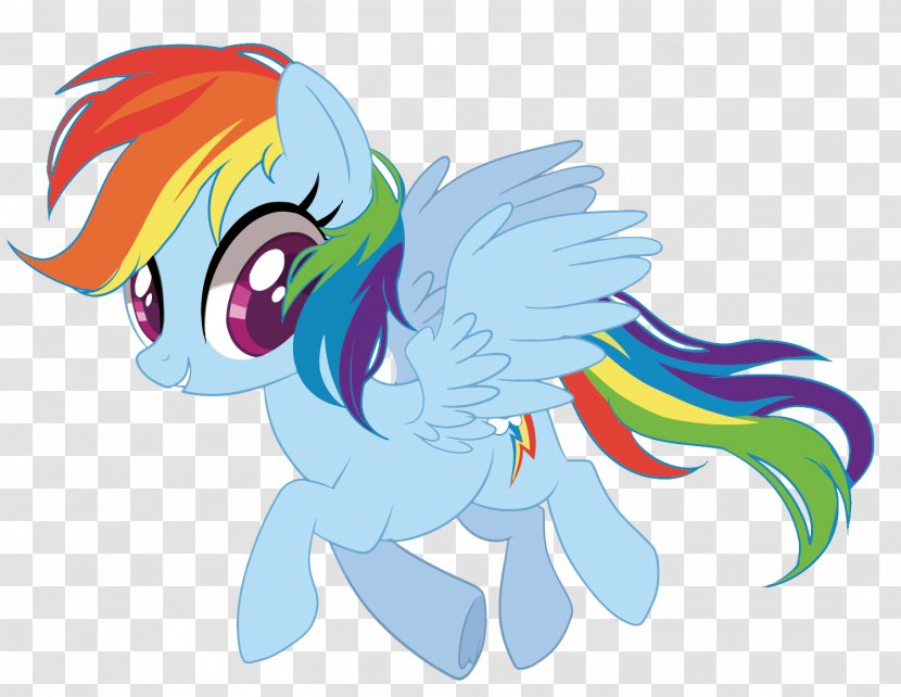 Pony Rainbow Dash Twilight Sparkle Fluttershy Horse - Cartoon - Vector Transparent PNG