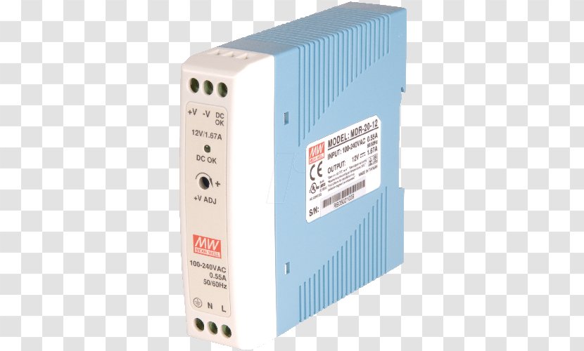 Battery Charger Power Converters DIN Rail Volt Switched-mode Supply - Modem - Electric Potential Difference Transparent PNG