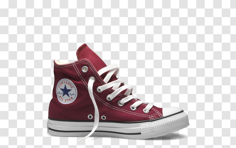 High-top Converse Chuck Taylor All-Stars Sneakers Maroon - Footwear - Boot Transparent PNG