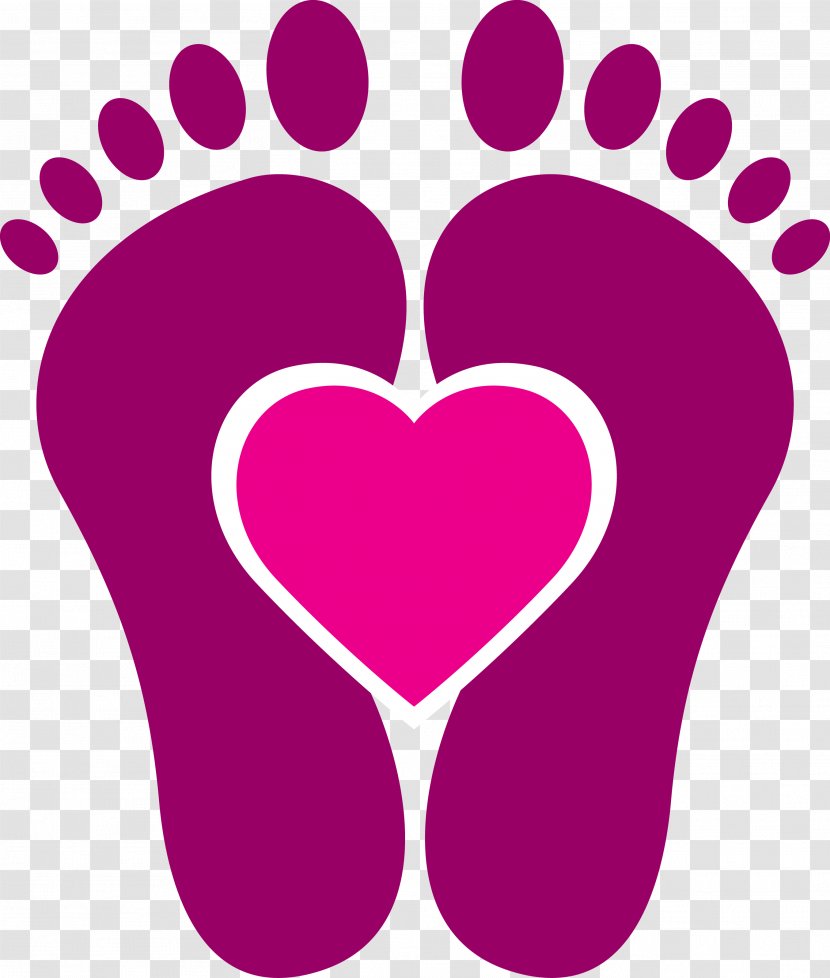 Reflexology Logo Alternative Health Services Can Stock Photo - Frame - Love Footprints Material Transparent PNG