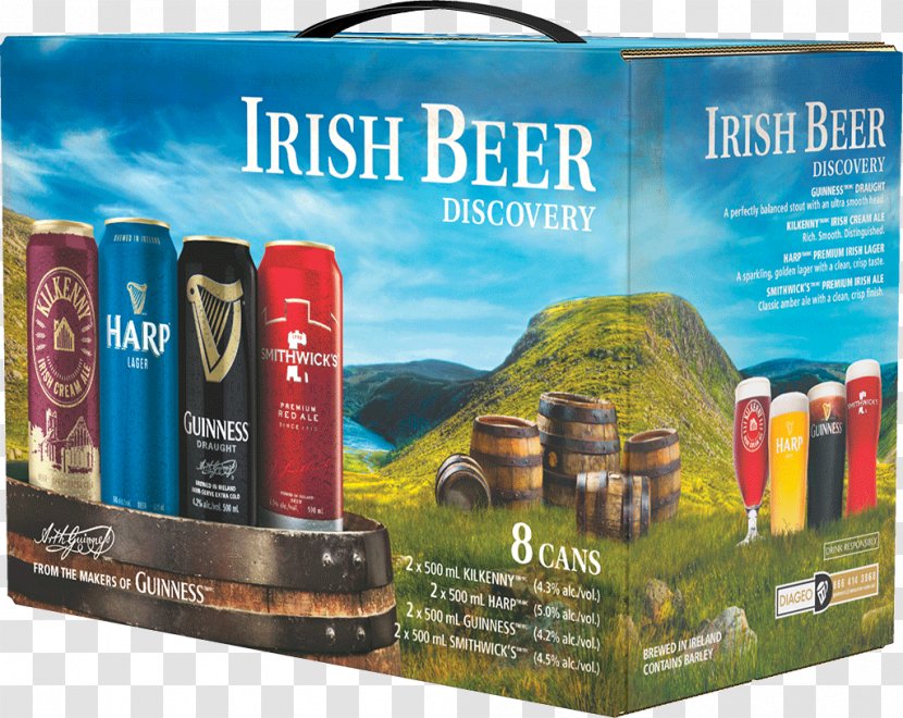 Guinness Irish Cuisine Beer Harp Lager Whiskey Transparent PNG