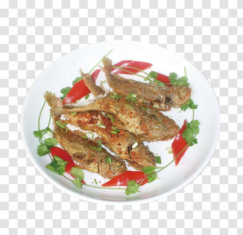Hunan Cuisine Chili Con Carne Fried Fish - Plate Transparent PNG