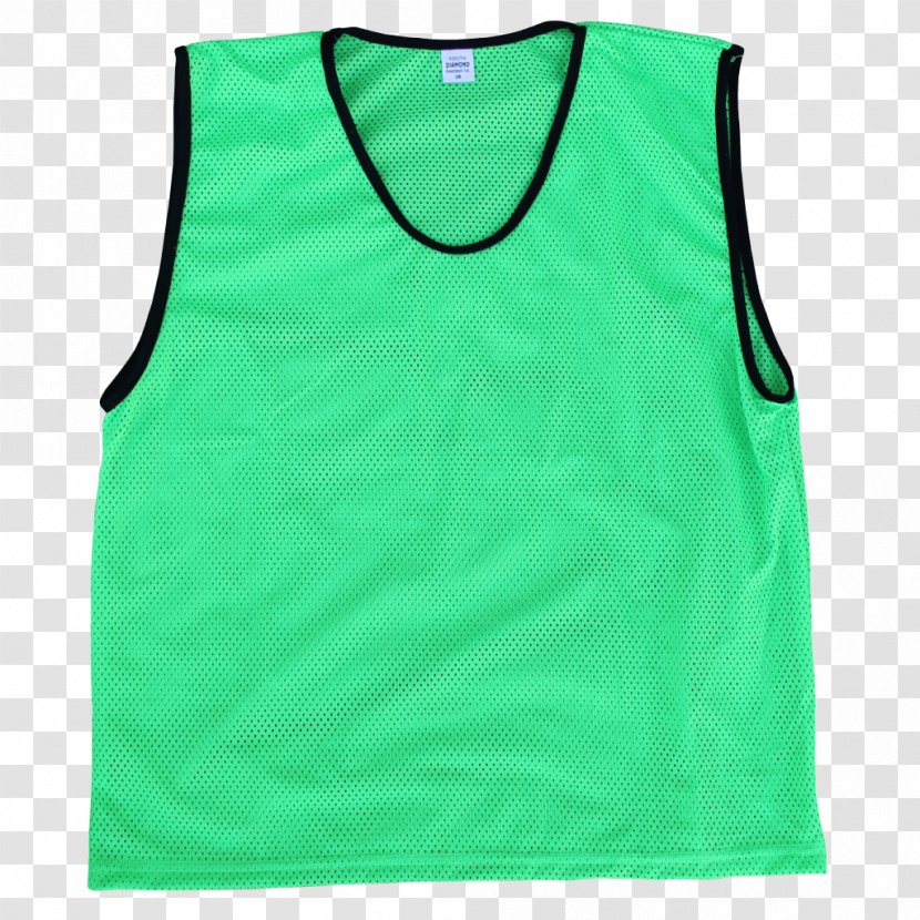 T-shirt Bib Green Jersey Sleeveless Shirt - Tshirt - Bibs Transparent PNG