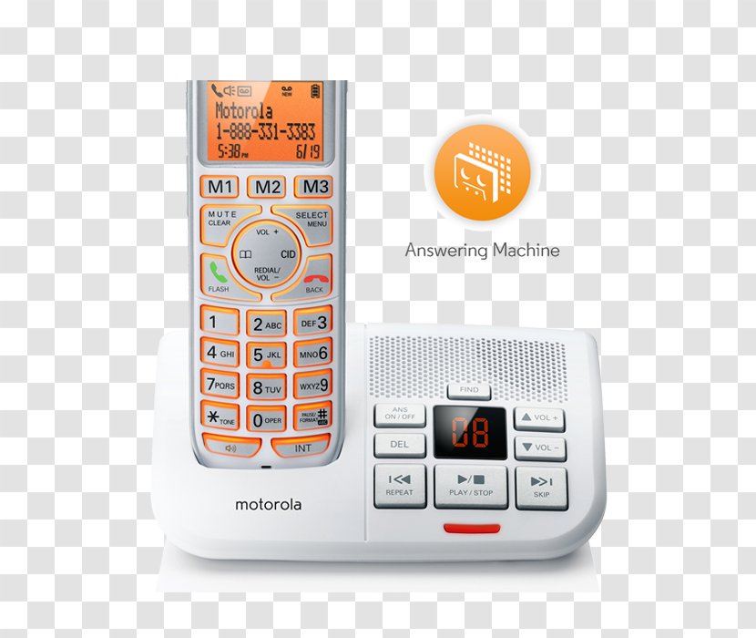 Cordless Telephone Handset Answering Machines Motorola P1003 - Vtech - Engenius Freestyl1hc Transparent PNG