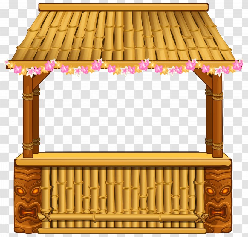 Atlantic City Beach Tiki Bar Clip Art - Hut Cliparts Transparent PNG