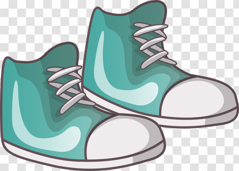 Shoe Pattern Walking Turquoise Cross-training Transparent PNG