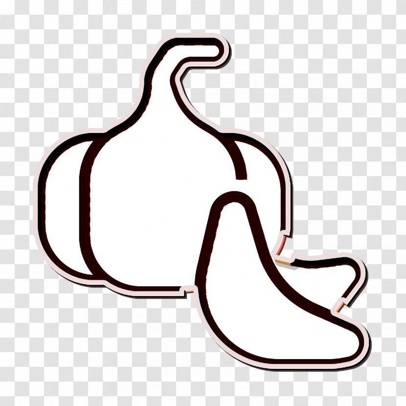 Fruit And Vegetable Icon Garlic Icon Transparent PNG