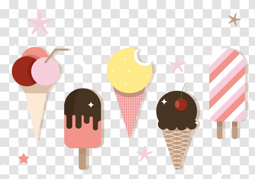 Ice Cream Cone Euclidean Vector - Diagram Transparent PNG