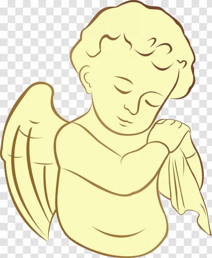 Angel Illustration - Silhouette - Hand-painted Little Transparent PNG