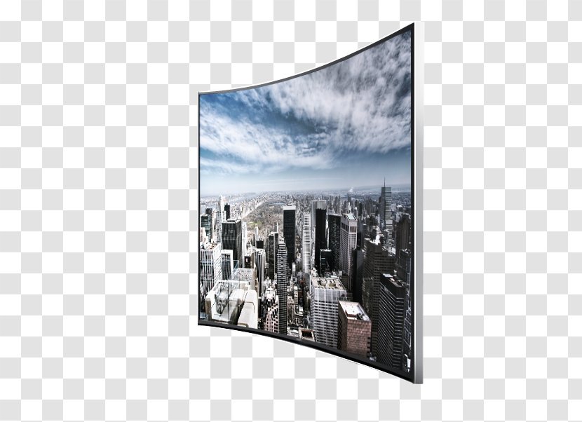 Curved Screen Ultra-high-definition Television Samsung - Tv Wall Transparent PNG