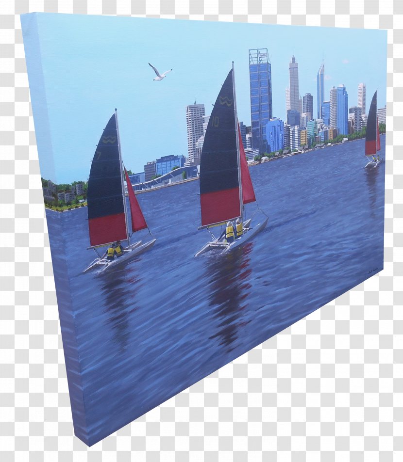 Sail Scow Painting Lugger Drawing Transparent PNG