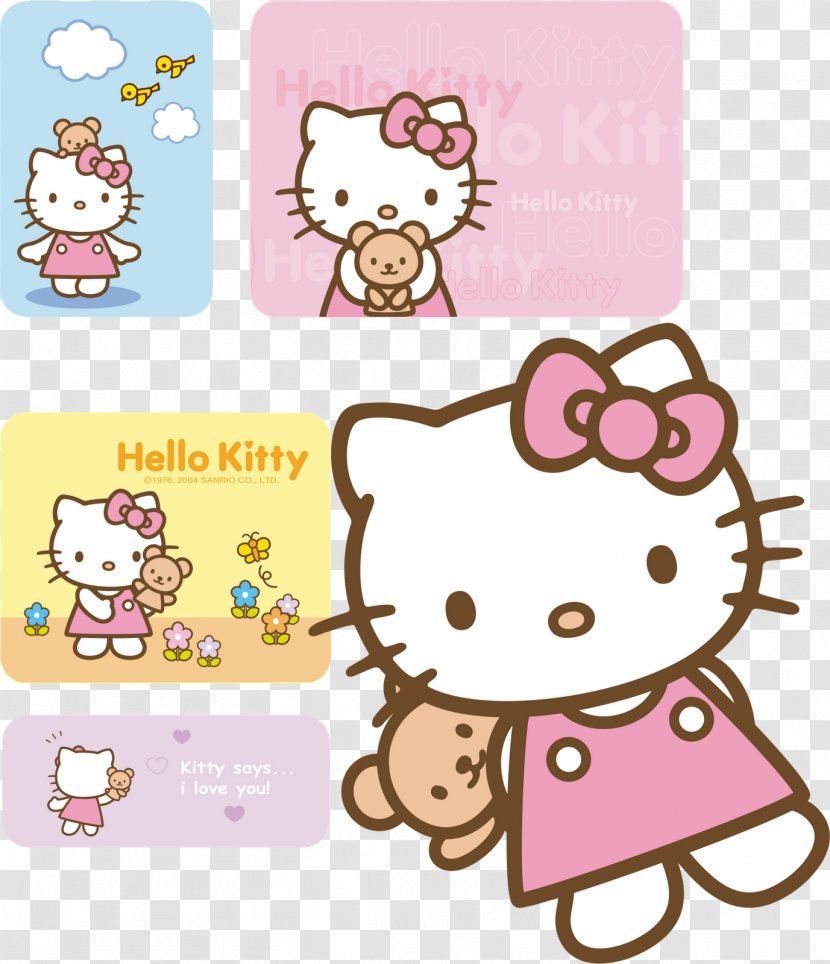 Hello Kitty Wedding Invitation Desktop Wallpaper Baby Shower - Smile - Vector Transparent PNG