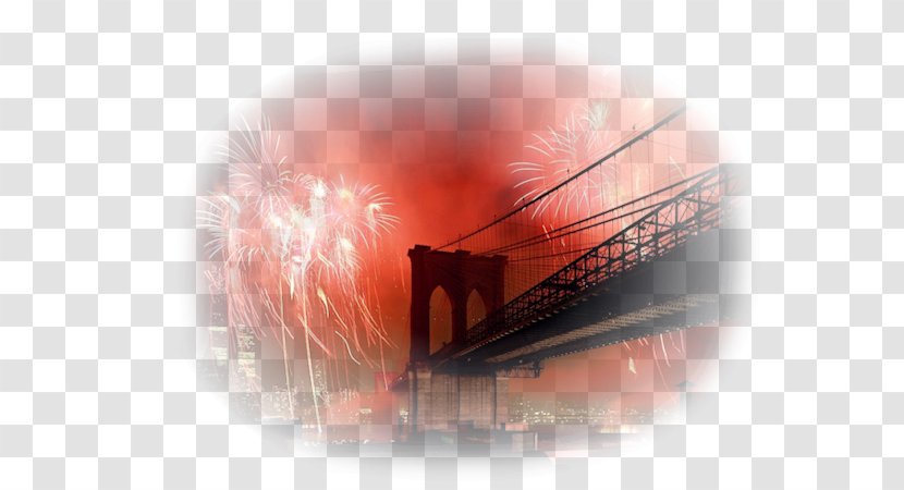 Brooklyn Bridge Lower Manhattan Desktop Wallpaper - New York City Transparent PNG