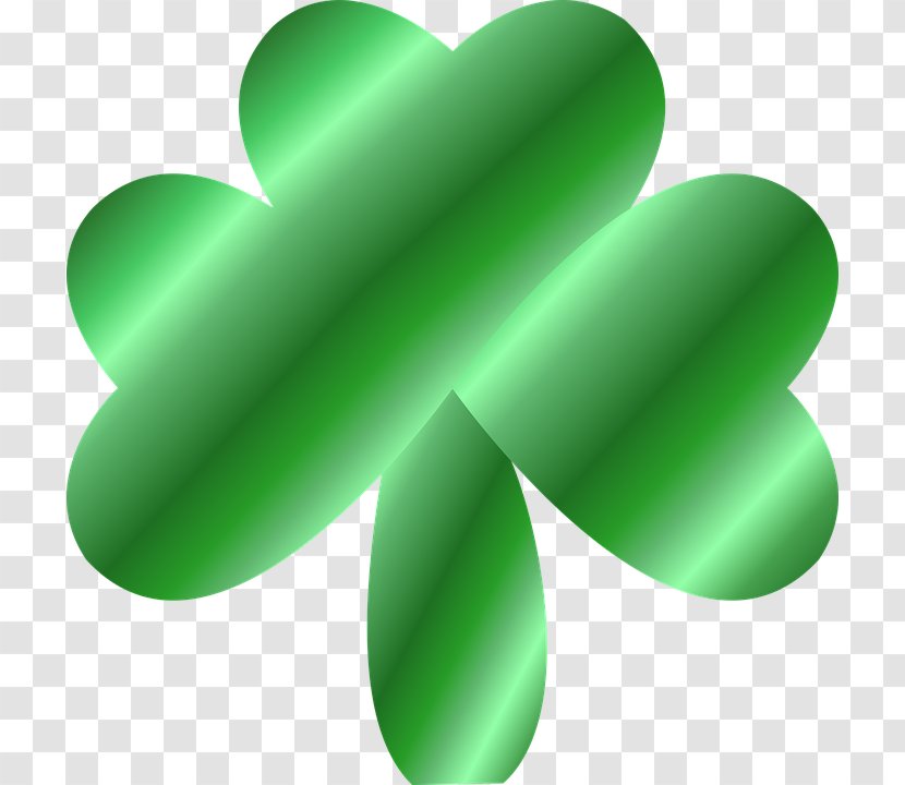 Shamrock Four-leaf Clover Luck White Saint Patrick's Day Transparent PNG