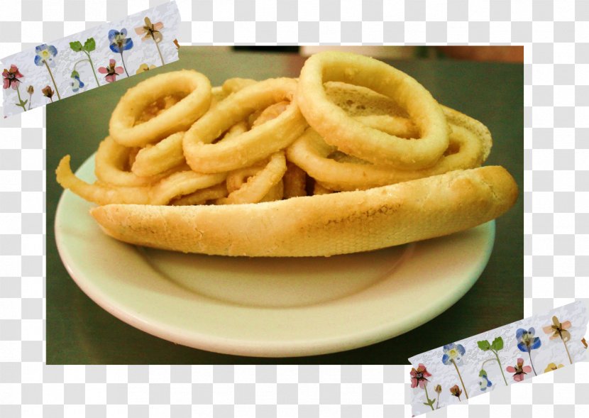 Bocadillo Squid As Food Roast Stuffing - French Fries - Bread Transparent PNG
