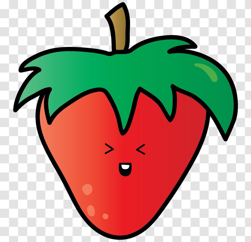 Strawberry - Fruit - Smile Transparent PNG
