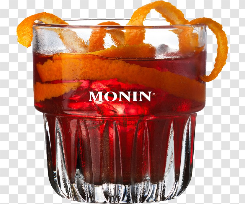 Negroni Cocktail Vermouth Spritz Old Fashioned - Non Alcoholic Beverage Transparent PNG