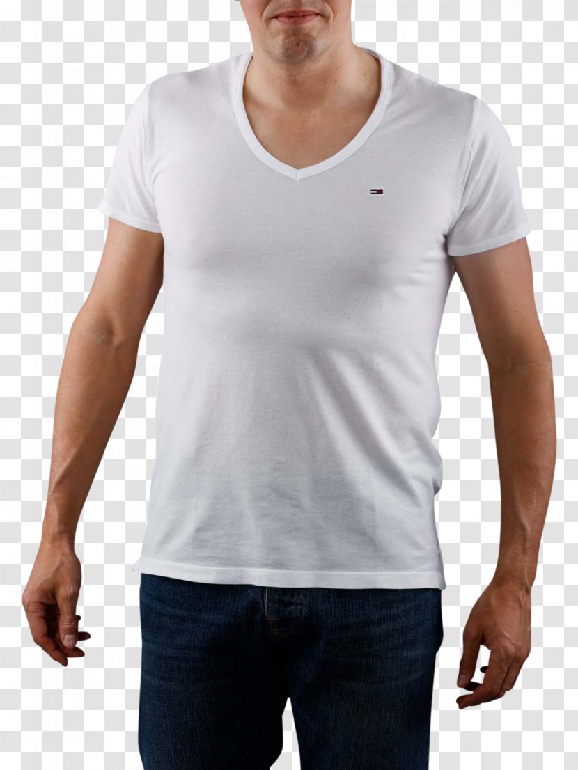 Long-sleeved T-shirt Jeans Top Tommy Hilfiger - Brand Transparent PNG