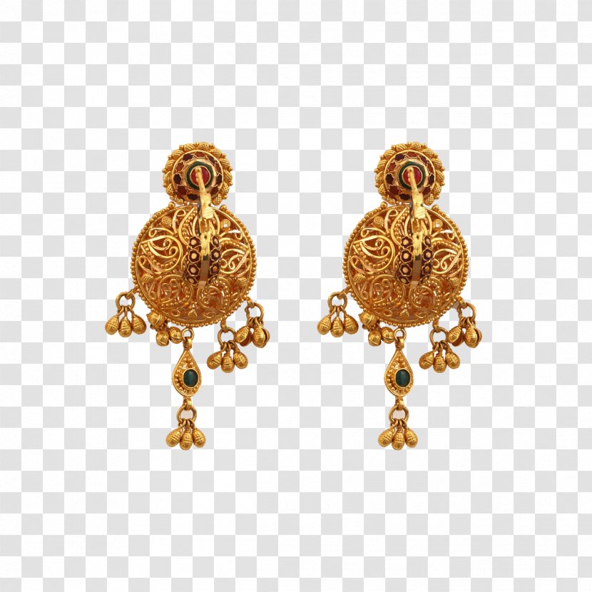 Earring Jewellery Gold Jewelry Design Necklace - Designer - Hyderabad Transparent PNG