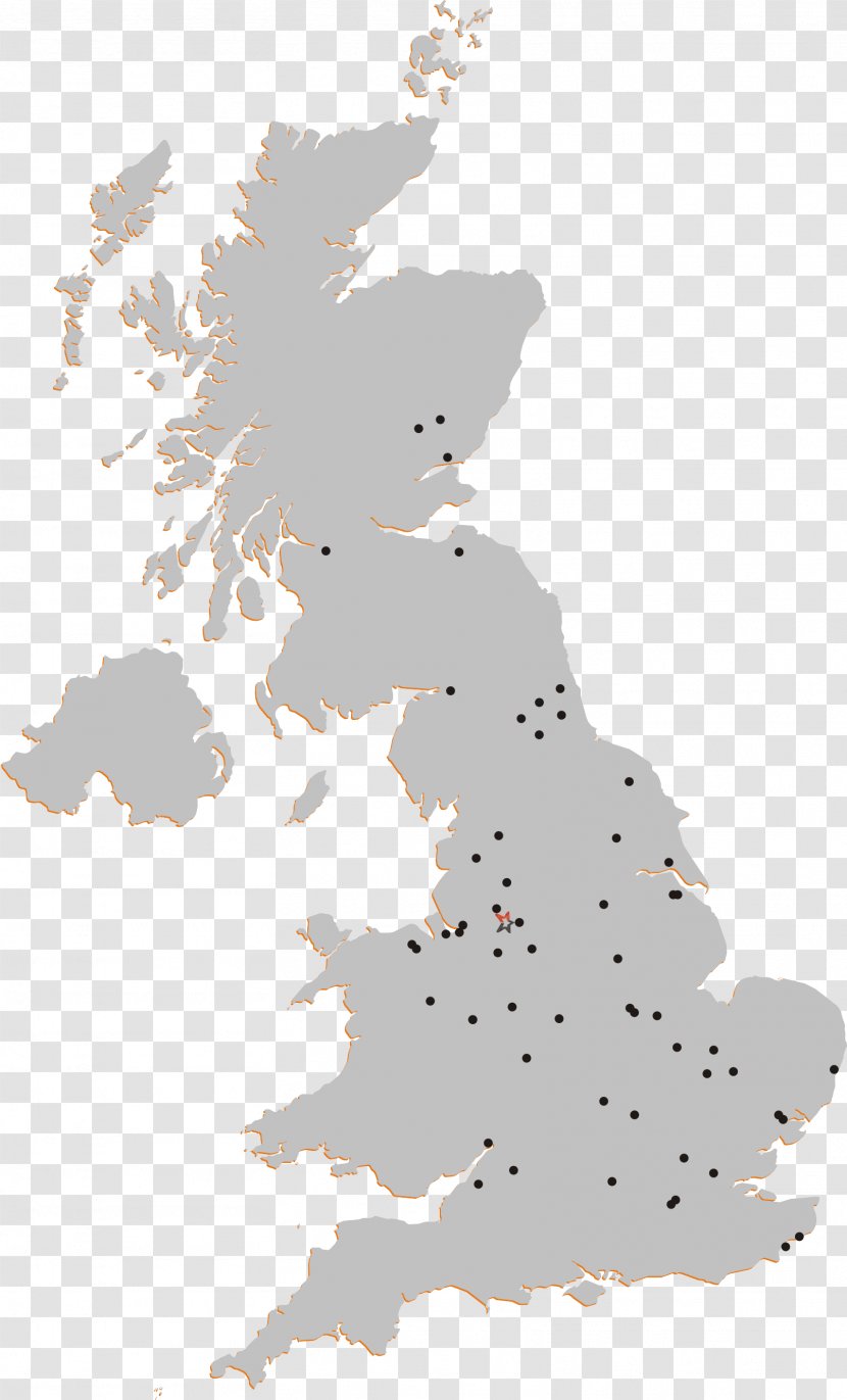 England Silhouette Map - Vector - Uk Transparent PNG