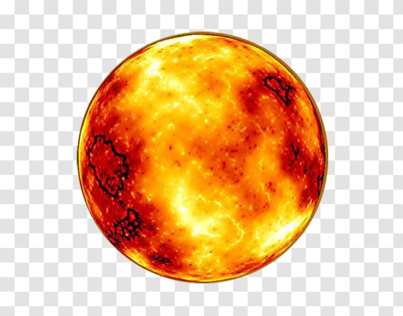 Earth Lava Planet Mustafar - Golden Moon Picture Transparent PNG