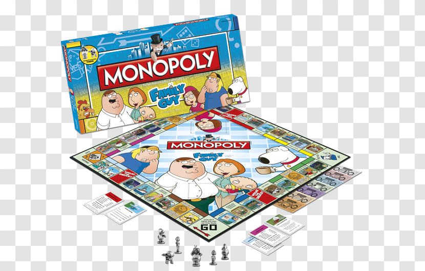 USAopoly Monopoly Peter Griffin Stewie Board Game - Games - Money Transparent PNG