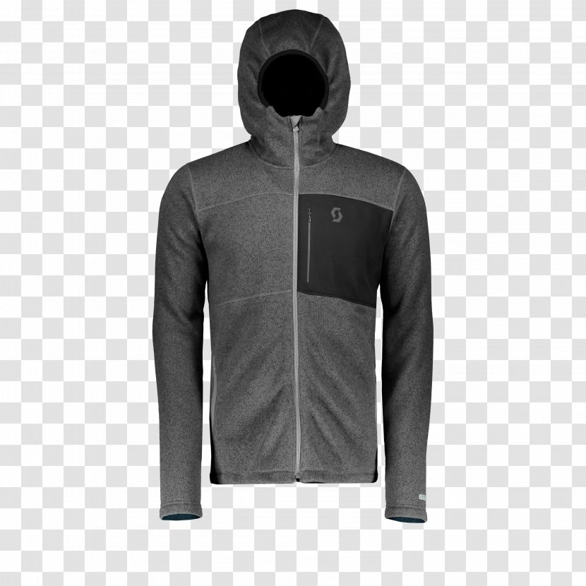 Hoodie Jacket Clothing Sweater Scott Sports - Black Transparent PNG