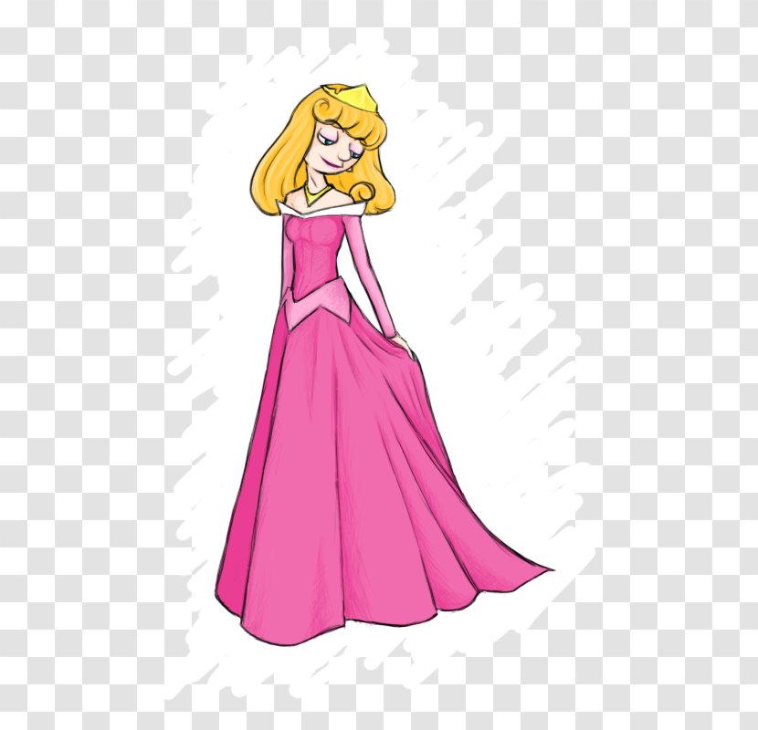 Clothing Dress Fashion Design - Cartoon - Sleeping Beauty Transparent PNG