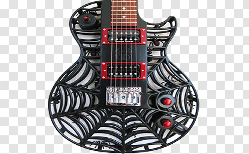 Electric Guitar 3D Printing Manufacturing - Electronic Musical Instrument - Hard Rock Transparent PNG