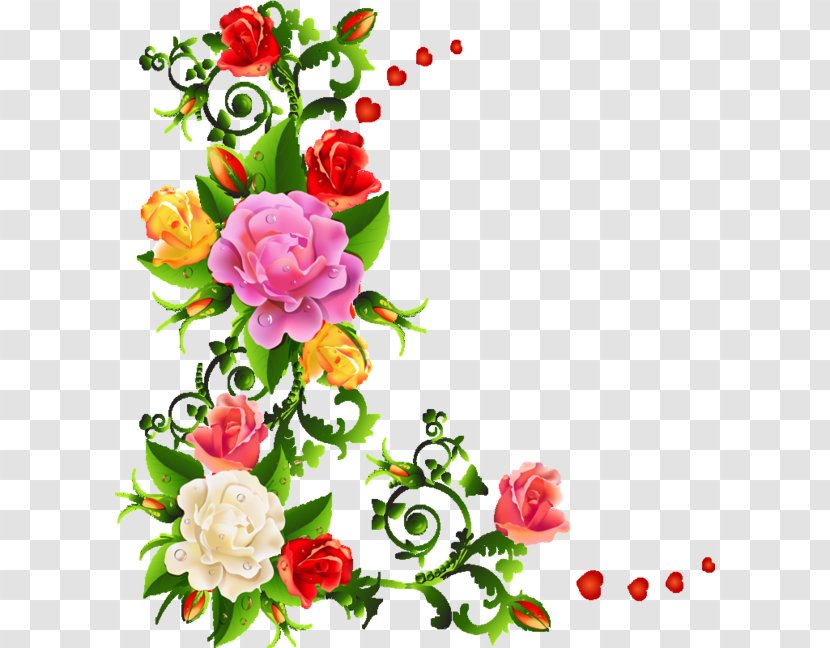 Border Flowers Floral Design Clip Art - Flower Transparent PNG