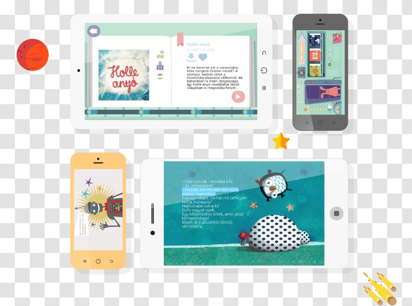 Smartphone Handheld Devices Multimedia Fairy Tale BOOKR - Interactivity Transparent PNG