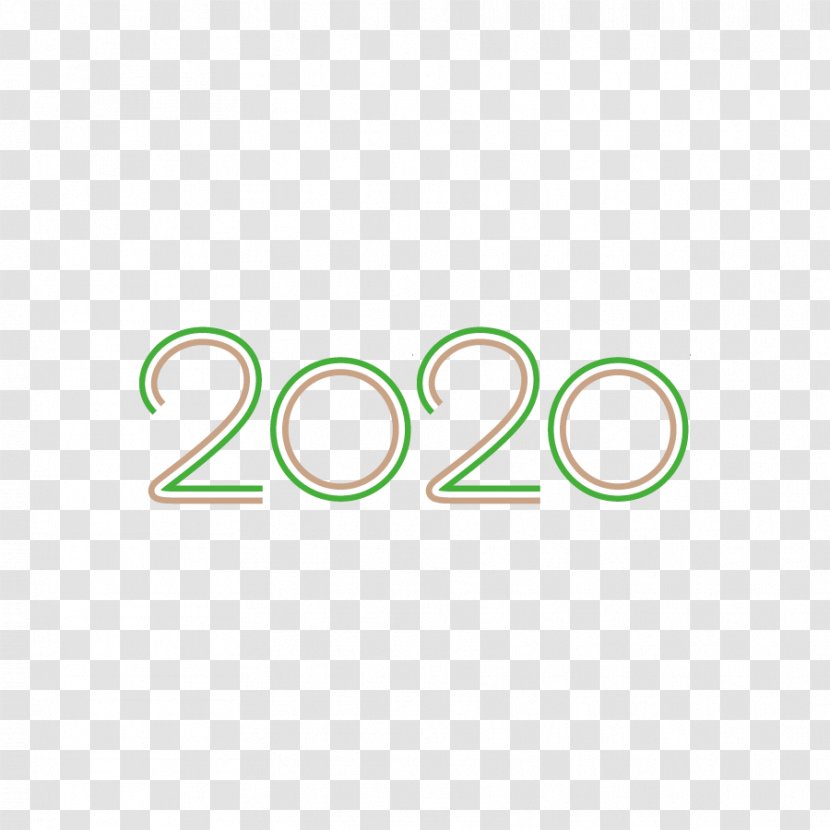 2020 New Year Number - Green - Logo Transparent PNG