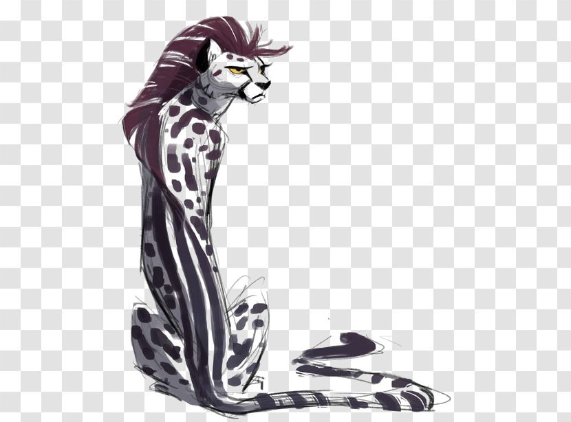 Cheetah Cat Felidae Leopard Drawing Transparent PNG